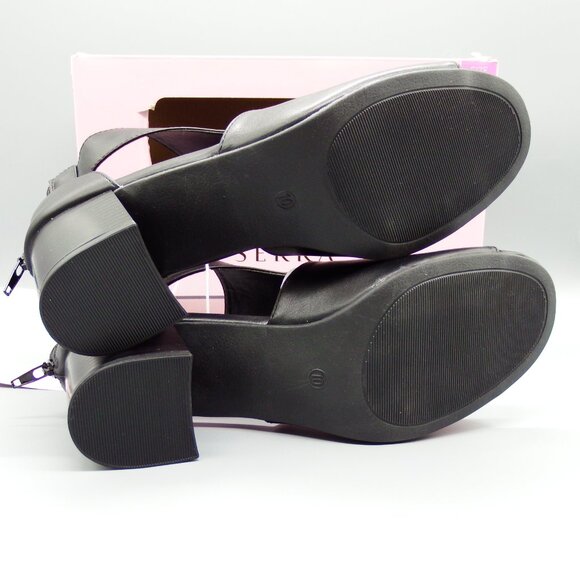 SERRA Women's Size 10 Black Open Toe Bootie Test Worn With Imperfections Damage - Picture 10 of 16